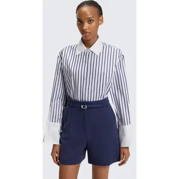 Dámská košile HUGO Ebank 50543521 modrobílá Velikost: 34