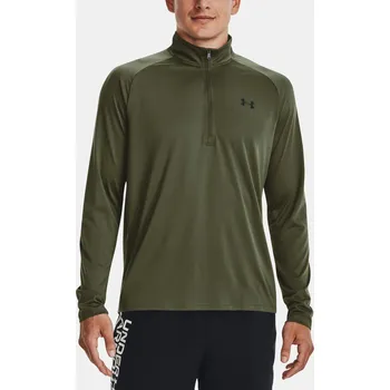 Pánské tričko Under Armour UA Tech 2.0 1/2 Zip 1328495-392 Zelená 3XL