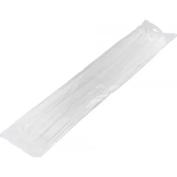 Nylonové stahovací pásky 4,8x450 mm, 100 ks, bílé CTW-5X450 NTY