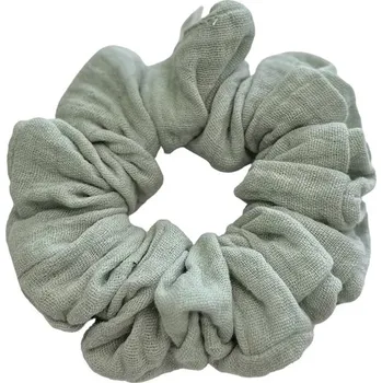 gumička do vlasů scrunchies glossy glam Mentolová malá - mušelín
