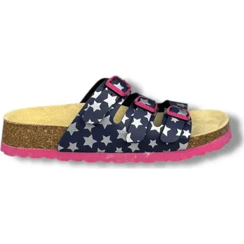 Dívčí obuv Superfit 0-800113-8400 – dívčí pantofle modré se stříbrnými hvězdičkami - 32