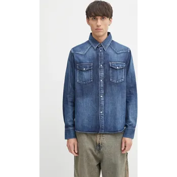 Pánská košile Džínová košile Visvim social sculpture shirt, M, námořnická modř, 59X