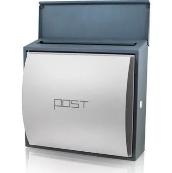 Železářství Nástěnná poštovní schránka na dopisy bílá na klíč moderní M15981