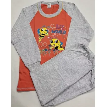 Chlapecké pyžamo Dívčí pyžamo Včelka dlouhé - 122 / oranžová