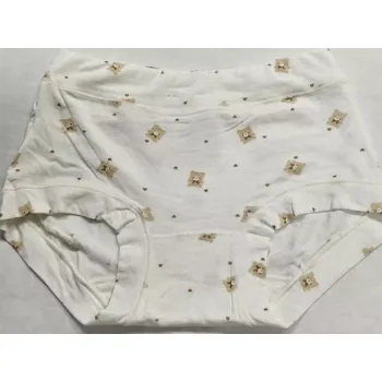 Kalhotky Dívčí kalhotky Macík - 98-104 / krémová/hnědá