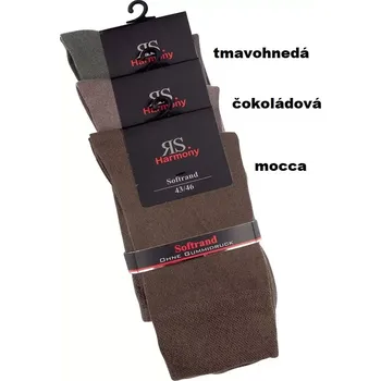 Pánské ponožky Pánské ponožky Harmony - 43-46 / mocca