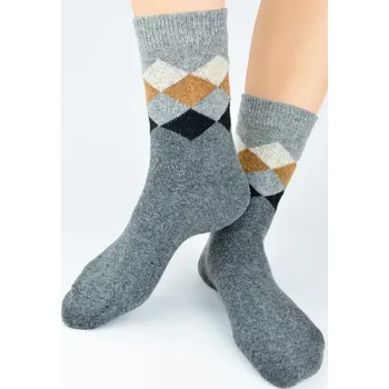 Pánské ponožky Pánské ponožky s vlnou SW021 - 43-46 / šedá