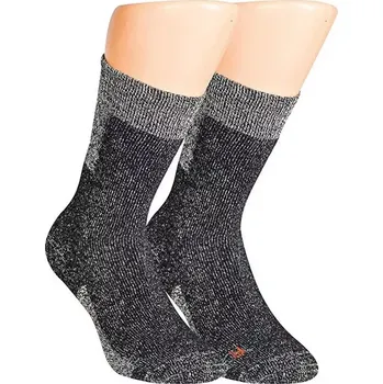 Pánské ponožky Dospělé ponožky Outdoor - 35-38 / černý melír
