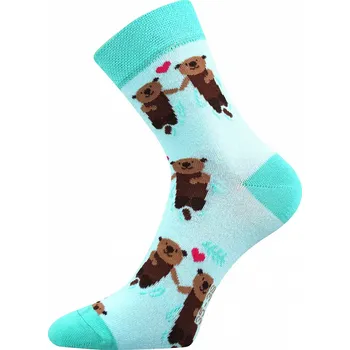 Dámské punčochy Dívčí ponožky Animals - 25-29 / světle modrá