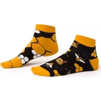 Pánské ponožky Pánské nestejné ponožky Bee Low - 44-46 / černá