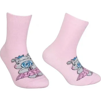 Dámské punčochy Dívčí ponožky My Hippo - 17-19 / růžová