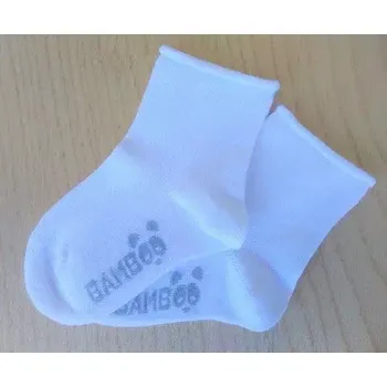 Dámské punčochy Kojenecké bambusové ponožky Rulík - 14-18 / bílá