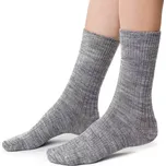Dospělé vlněné ponožky Alpaka - 44-46 / světle šedý melír