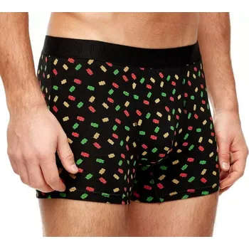 Boxerky Pánské boxerky Gummy Bear - XL / černá