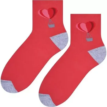 Dámské ponožky Dámské ponožky Love Baloon - 35-37 / červená