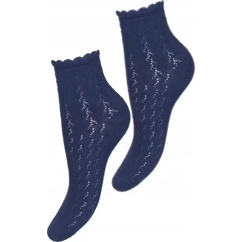 Dámské punčochy Dámské ažurové ponožky Skarlet - 37-41 / tmavě modrá