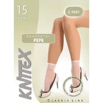 Dámské punčochy Dámské ponožky Pepe 15 DEN - 2 páry - šedá