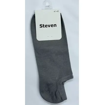 Pánská móda Pánské kotníkové ponožky Steven 073 - 41-43 / šedá