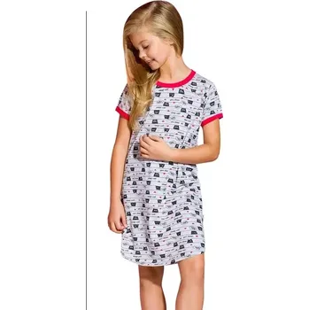 Dámská noční košile Dívčí noční košilka Pepa - 104 / šedá