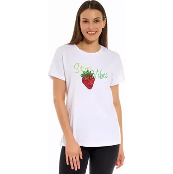 Dámské tričko Dámské tričko Sweet Vibes - XL / bílá