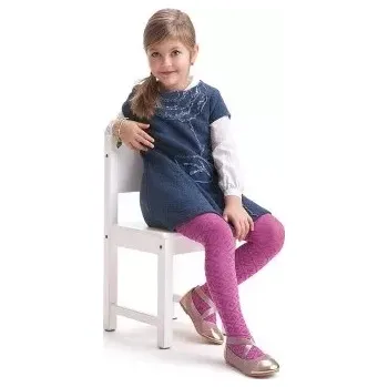 Dámské punčochy Dětské punčocháče Domino 40 DEN - 146-152 / malinová