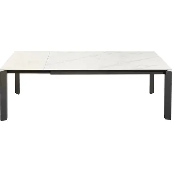 Jídelní stůl INVICTA INTERIOR Jídelní stůl X7 – 180–240 cm – mramorově bílý / keramická deska