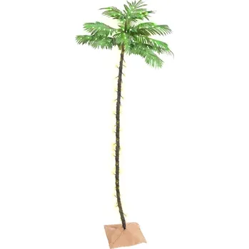 Vánoční stromek OMAXI Palma se 196 teplými bílými LED diodami 300 cm 138747