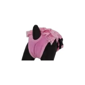 Obleček pro psa Kalhotky pro hárající fenky růžové s volánky (Oblečky pro psy)