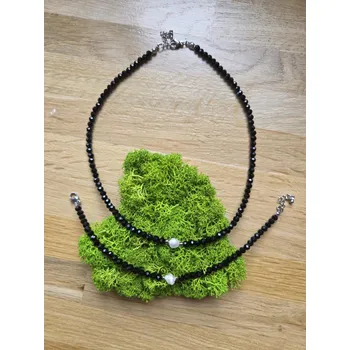 Náramek Michaella náramky Černá sada s perlou