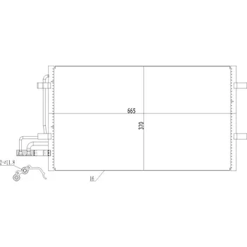 Chladič motoru Chladič klimatizace Ford Focus C-Max 2003- 1234248 HART