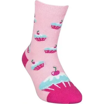 Dámské punčochy Dívčí ponožky Cherrycake - 29-33 / růžová