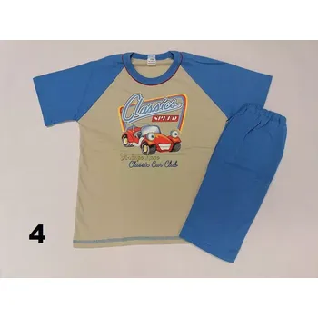 Chlapecké pyžamo Chlapecké pyžamo Speed krátké - 116 / béžová / 4