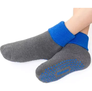 Dětské protiskluzové ponožky Safety line - 26-28 / tmavě šedá