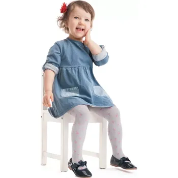 Dámské punčochy Dětské punčocháče Figo 40 DEN - 128-134 / pudrově růžová