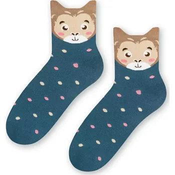 Dámské punčochy Dámské ponožky Opice velká - 35-37 / modrá
