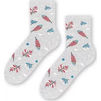 Dámské ponožky Dámské ponožky Pírka - 35-37 / světle šedá