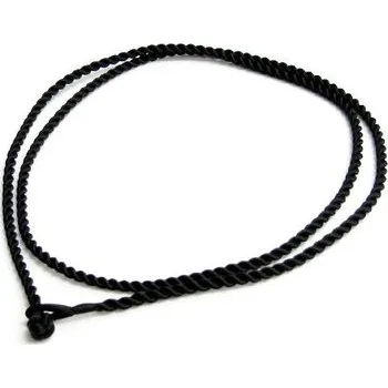Hedvábná šňůrka k přívěsku - černá