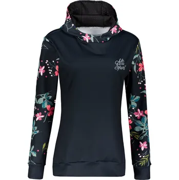 Dámská móda Dámská funkční mikina premium ALTISPORT VOJ/ALW063MI01 ČERNOZELENÁ M