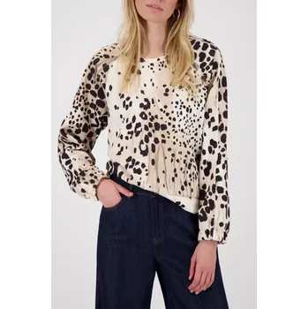 Dámská mikina MONARI VERONA dámská mikina béžová leopardí potisk