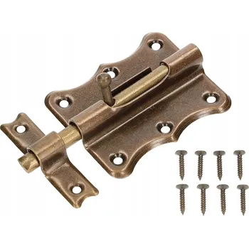 Dveřní kování Šroub zámku dveří 80 mm patina - 80 mm