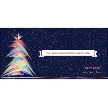 Vánoční dekorace Novoročenka 110 – Duhový stromek