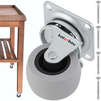 Pojezdové kolečko Otočné kolečko nábytkové gumové ložiskové otočné pro skříňky 40 mm