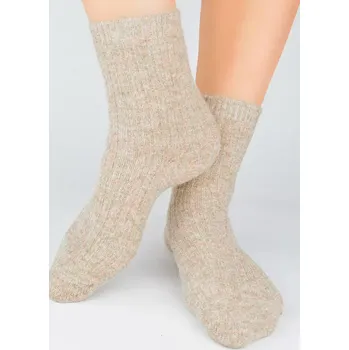 Dámské ponožky Dámské ponožky s vlnou SB133 - 36-41 / béžový melír