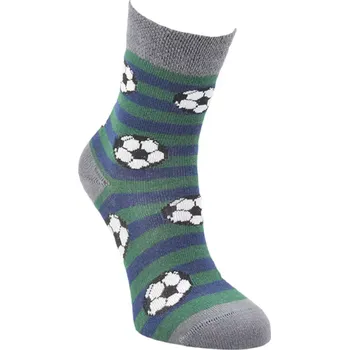 Chlapecké ponožky Fotbal RS - 23-26 / modrá/zelená