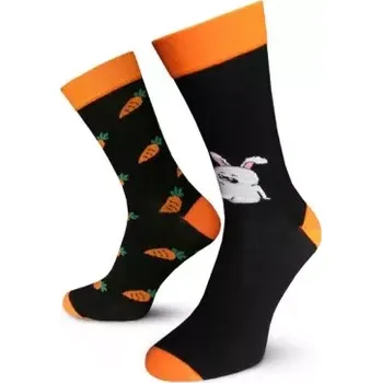 Pánské ponožky Veselé nestejné ponožky Jsem Zajíček - 39-41