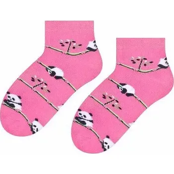 Dámské punčochy Dětské ponožky Pandičky - 26-28 / růžová