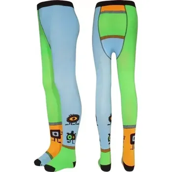 Dámské punčochy Dětské punčocháče Robík - 62 / modrá/zelená