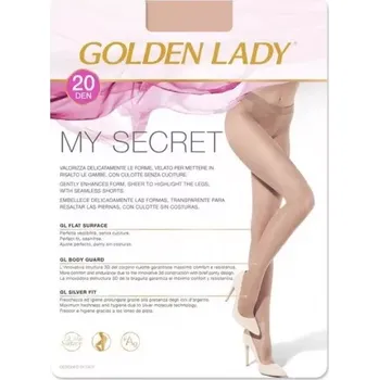 Dámské punčochy Bezešvé punčocháče My Secret 20 DEN - 2 (S) / melon