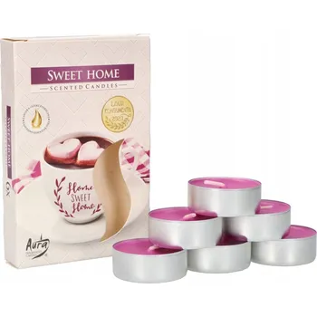 Svíčka Sada ohřívačů na čajové svíčky s vonnými náplněmi sweet home - 6 ks. - sladký domov