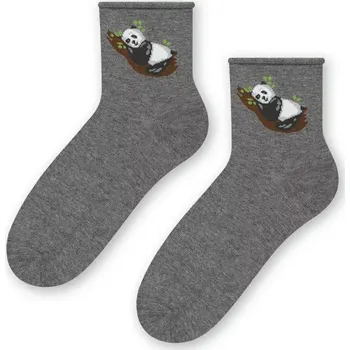 Dámské ponožky Dámské ponožky Panda S - 35-37 / tmavě šedá
